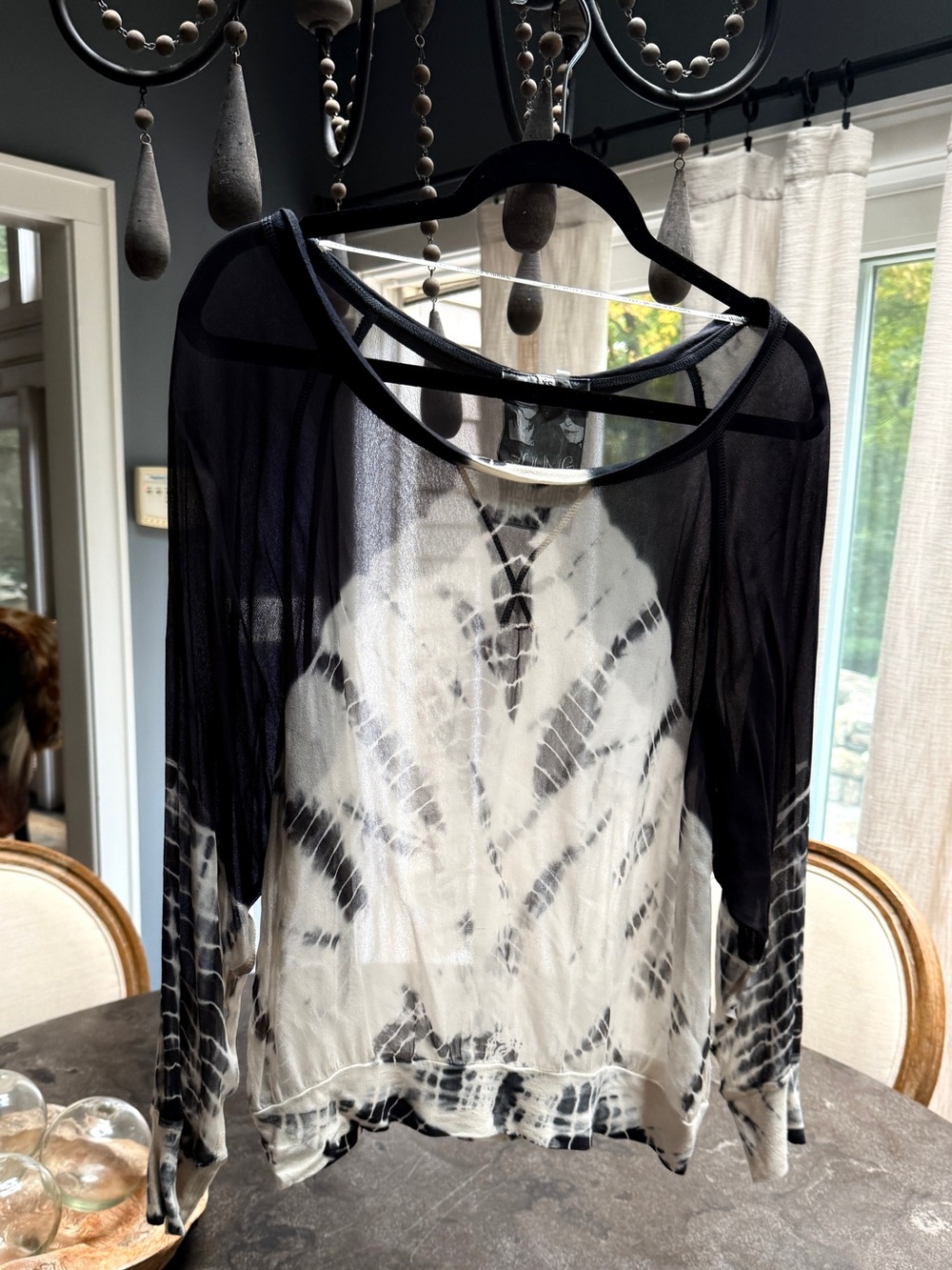 Young Fabulous & Broke sheer tie dye top